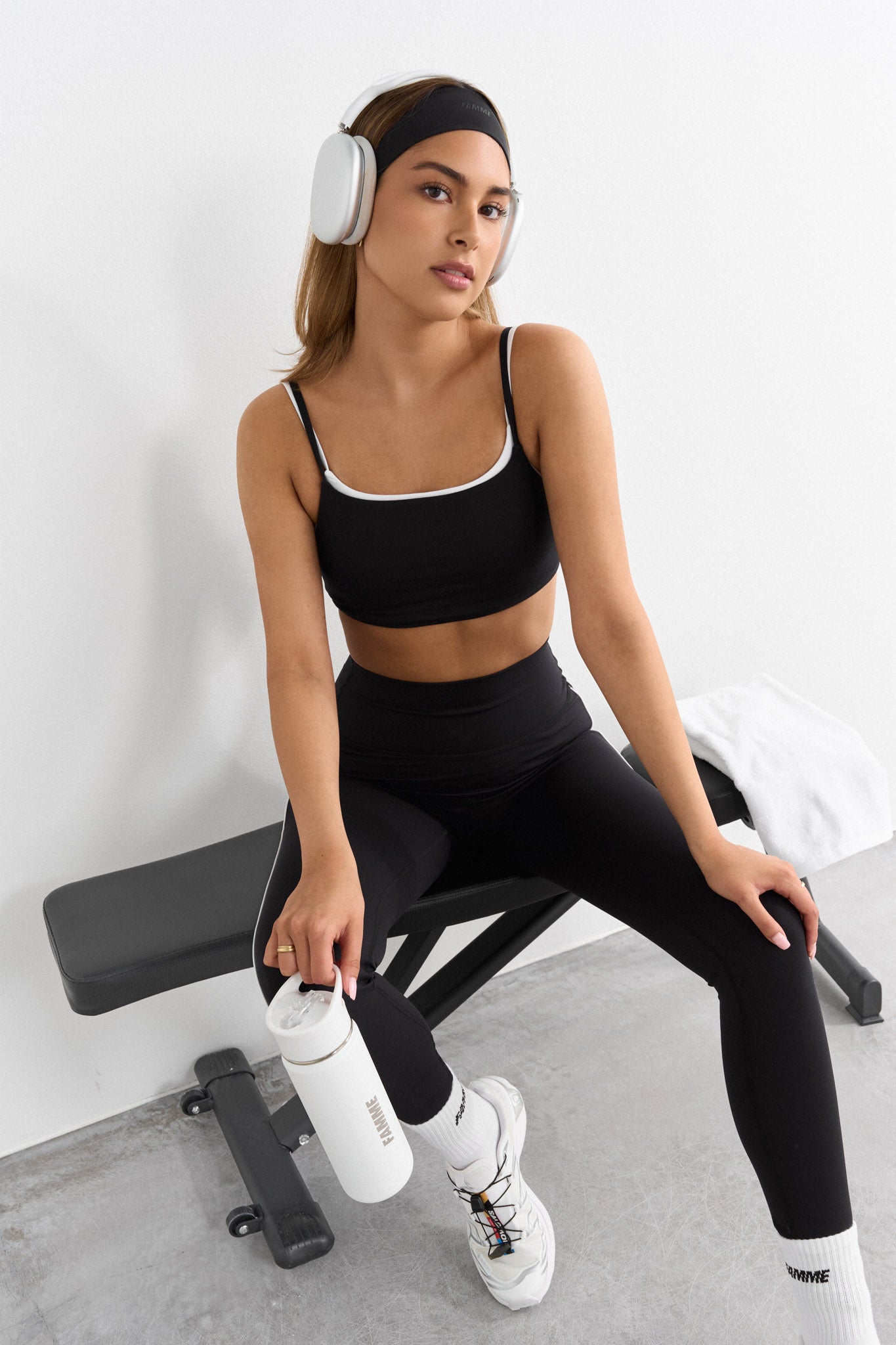 Leggings doux et contrastés