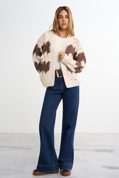 Cardigan en grosse maille