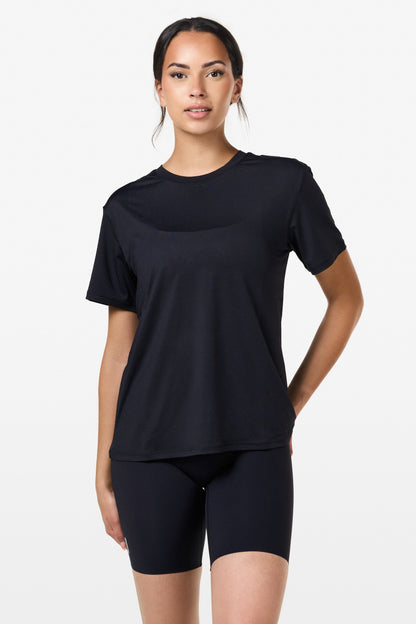 Black Relaxed Gym T-Shirt - for dame - Famme - T-Shirt