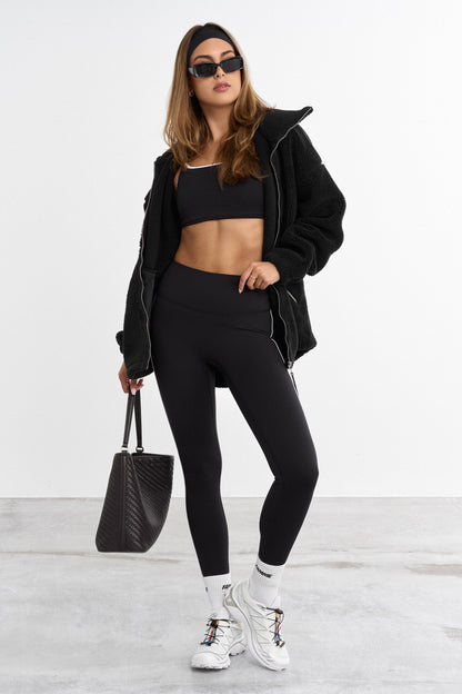 Leggings doux et contrastés