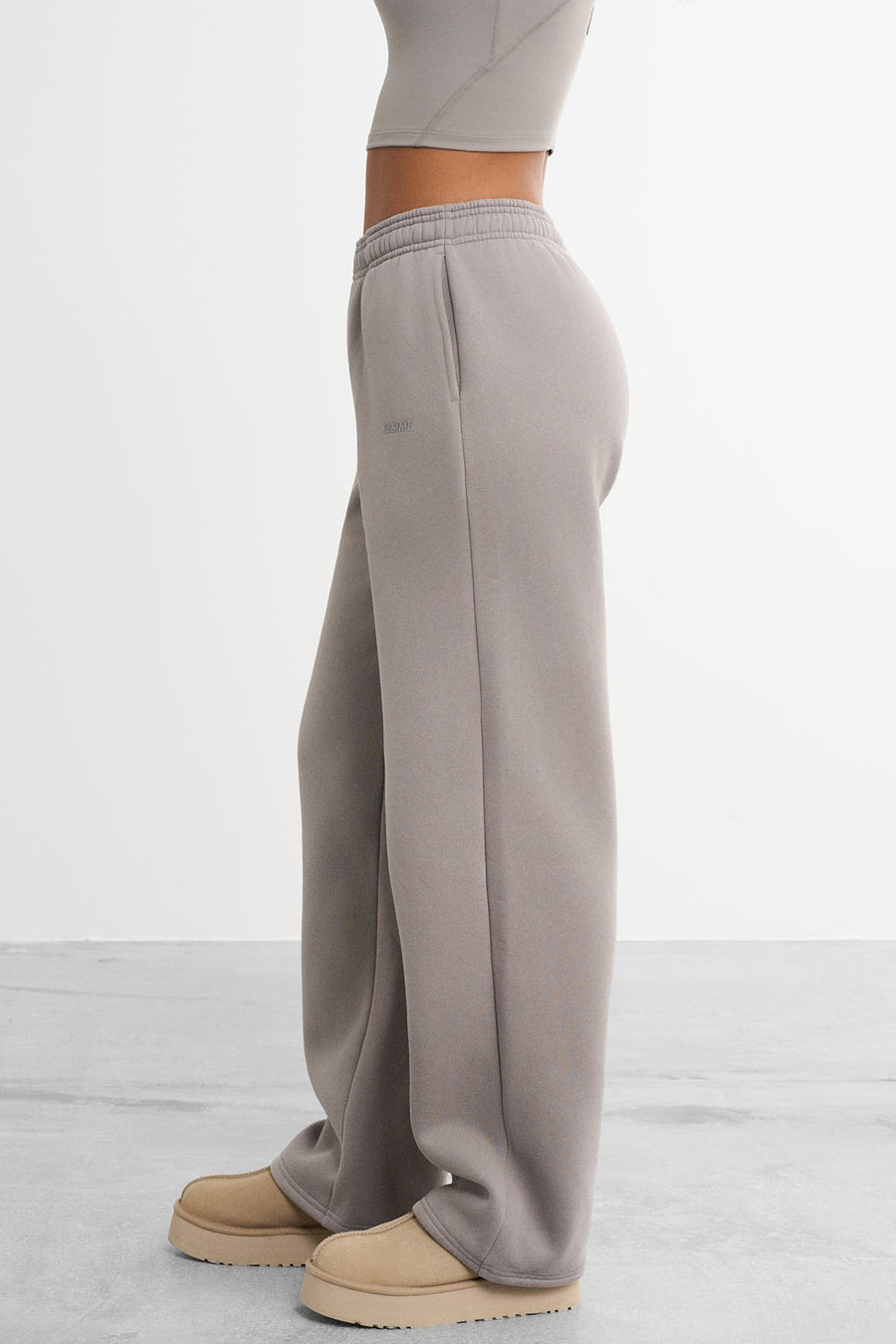 Straight Leg Sweatpants · Khaki